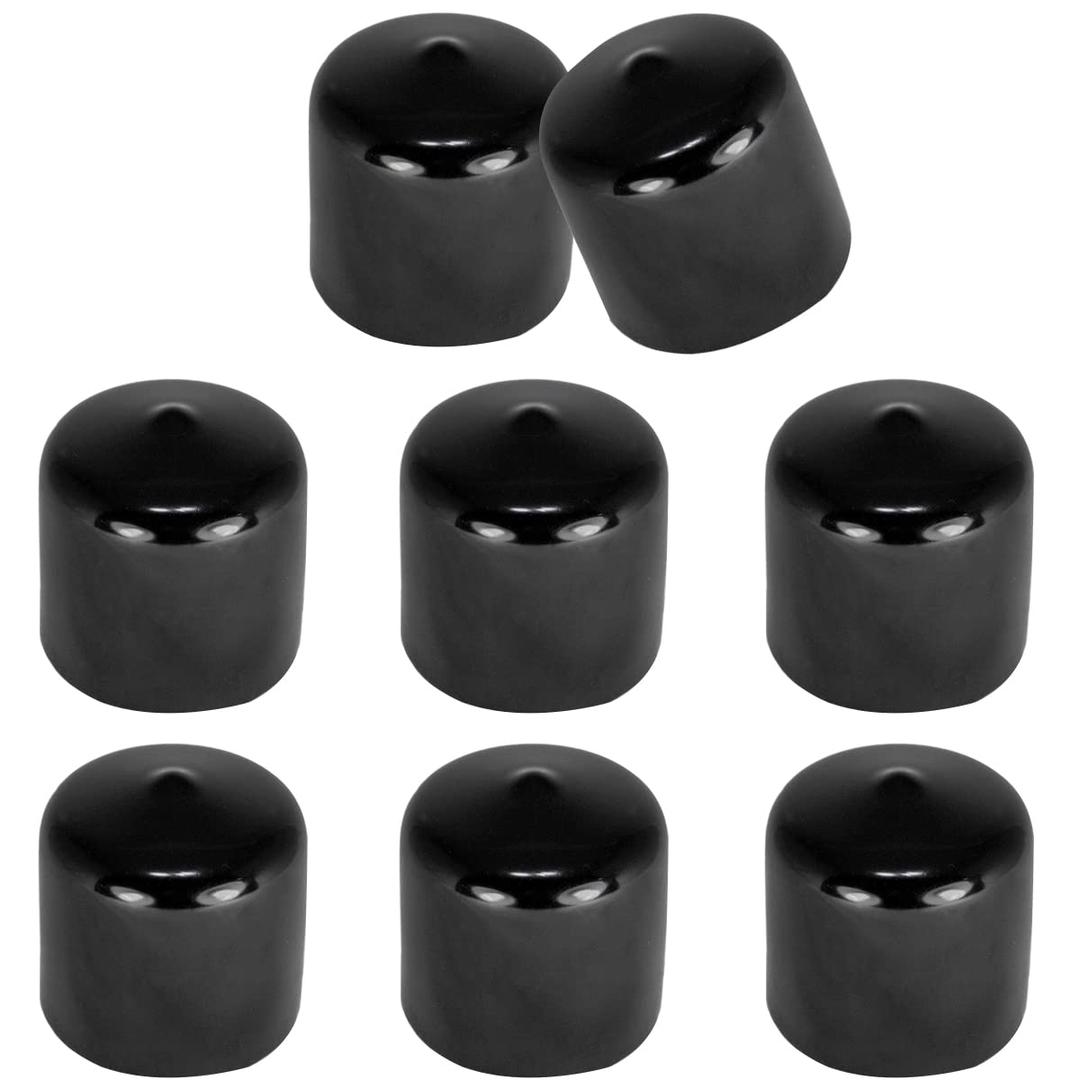 1.8" (45 mm) Rubber End Caps Soft PVC Rubber Plug Thread Protective Sleeve Screw Protective Cap Round Plastic Cover Sleeve