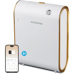 Home Bluetooth Smart Waterless Aromatherapy Machine, Essential Oil Diffuser, with Fragrance Coverage of up to 2000 Square feet, Suitable for Home, Hotel, Restaurant, Office, and spa Center.White