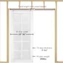 EaseLife 6FT Sliding Pocket Door Hardware Kit with Soft Close Mechanism, Aluminum Box Rail Kit,Slide Smoothly Quietly,Easy Install,No Door (68.5in Track for 24"~36" Wide Single Door)