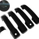 NewYall Black Exterior Door Handle Covers for Toyota Sequoia Tundra 2007-2021 Outer Front Rear Left Driver Right Passenger Side