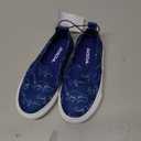 Casual & Hikers Slip-on Shoes, Color Blue With A White Sole And Feature A Lighter Blue Pattern, Size 8