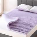 Best Price Mattress 2 Inch Egg Crate Memory Foam Mattress Topper with Soothing Lavender Infusion, CertiPUR-US Certified, Dorm Essentials, Queen