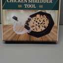 Chicken Shredder | Chicken Shredder Tool Twist | Meat Shredder for Chicken Breast, Visible Kitchen Gadgets Grinder Machine, Anti-Slip Strip, Ergonomic Handle, BPA Free, Easy Clean (Black)