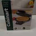Cuisinart Waffle Maker, 1250W Round Classic Waffle Iron, 5Setting Adjustable Browning Control, WMRCANAS, Brushed Stainless