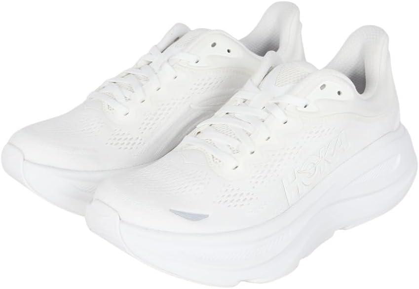 Hoka Mens Bondi 9 (10.5, White/White)