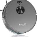 Robot Vacuum and Mop Combo, 3-in-1 Robotic Vacuum Cleaner with 70-Day Self-Emptying Base, 360 LiDAR Navigation, Auto-Return & Smart Mapping, 6000Pa Strong Suction for Pet Hair, Carpets & Hard Floors