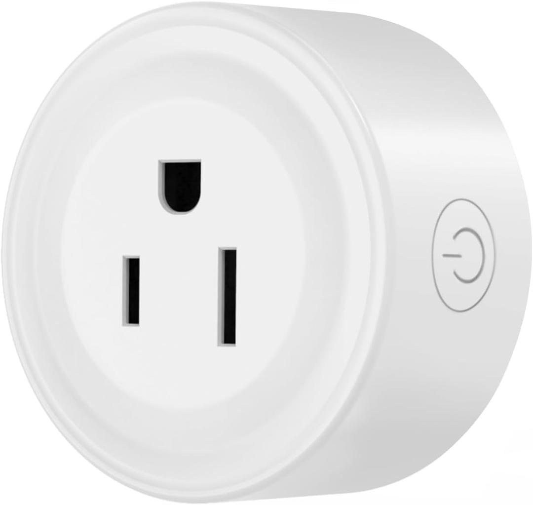 Filotimo Smart Plug, 2.4Ghz WiFi Plugs Work with Voice Contrl, Smart Outlet with Timer & Group Controller, WiFi Plug with Energy Monitoring, Remote Control