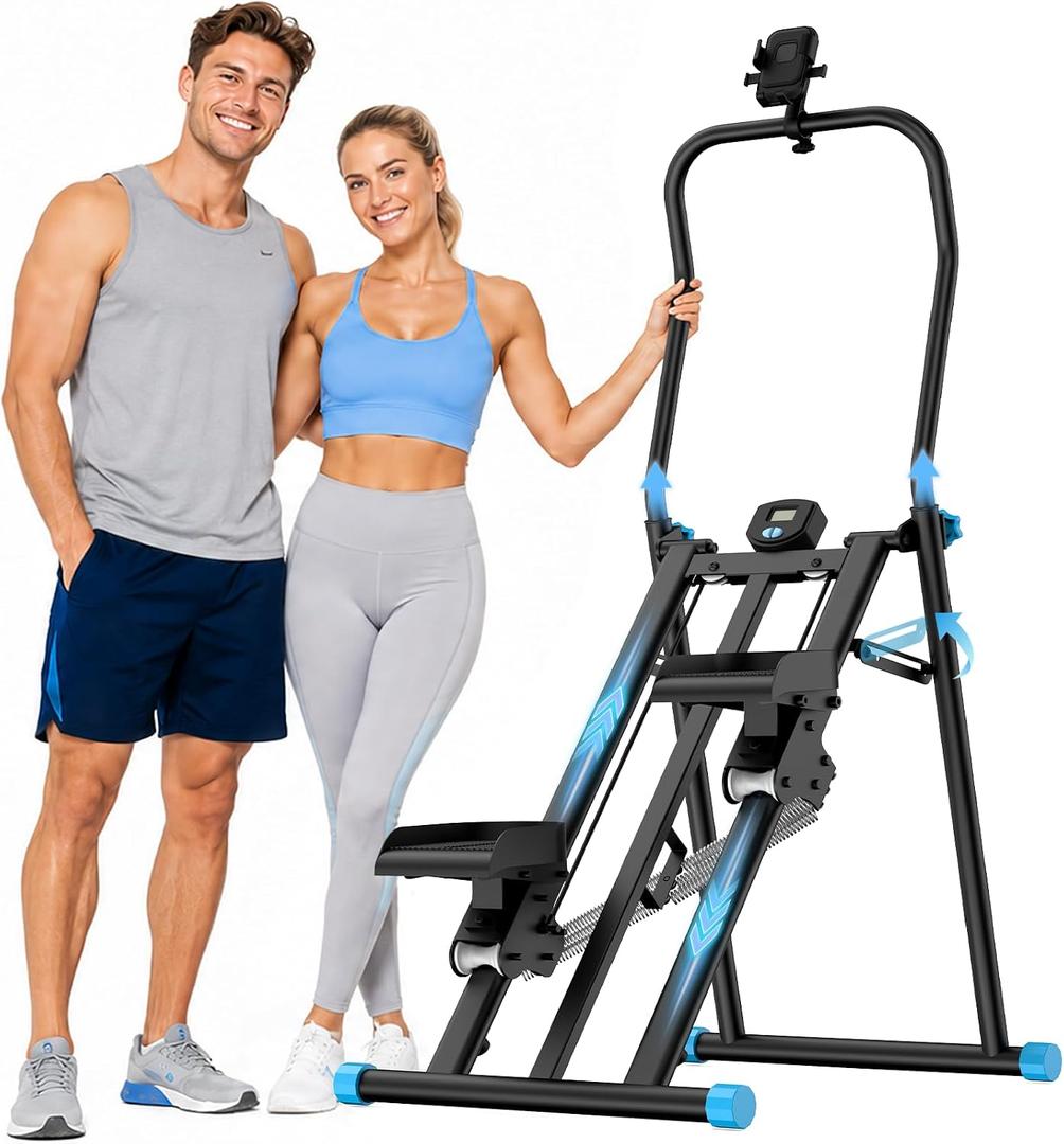 HXD-ERGO Stair Stepper for Home with 3-Level Resistance and 2 Incline Modes