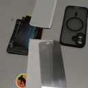 3 in 1 for iPhone 16 Case with MagSafe, Screen Protector*1 Camera Lens Protector*1,Matte Skin Feeling Back Cover Military-Grade Protection for iPhone 16 Phone Case 6.1 inch Matte Black