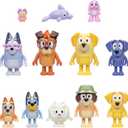Bluey Super Fan Figurines for Toddlers Set, 11 Character Pack with Exclusive Figures, Toddler Figurine Toys Includes, Bingo & More, Ages 3+