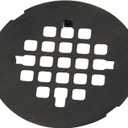 Bronze Snap-in Shower Floor Drain Cover, Hidrop 4-1/4" OD Round Shower Strainer Grid, Easy-to-Install Replacement Cover Stainless Steel