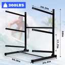 Kayak Storage Rack, Heavy Duty Kayak Racks for Garage and Outdoor Storage, Storage Rack for Kayak, Canoe, Surfboard & Paddleboard