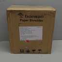 Bonsaii Paper Shredder for Home Use, 3.4 Gal Wastebasket, 6 Sheet Crosscut Paper Credit Cards, Staples, and Clips Shredder for Home Office Use, Portable Handle Design (C237-B New Version)