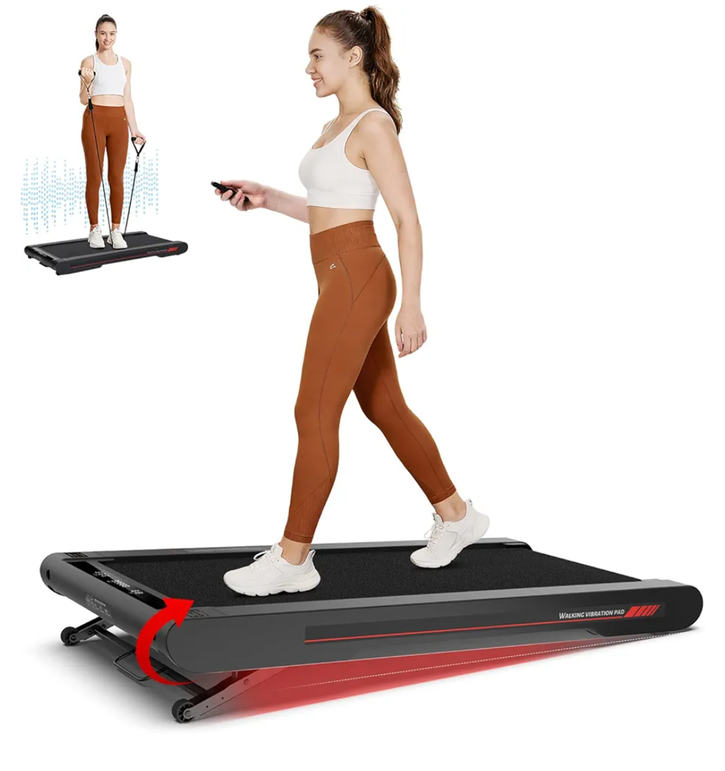 Sperax Walking Treadmill Pad with APP, 3 in 1 Under Desk Treadmill, 400W Low Noise Walking Vibration Pad with Remote Control,Portable Treadmills for Home Office