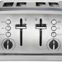 Hamilton Beach 4 Slice Toaster with Extra-Wide Slots, Bagel Setting, Toast Boost, Slide-Out Crumb Tray, Auto-Shutoff & Cancel Button, Stainless Steel (24798)