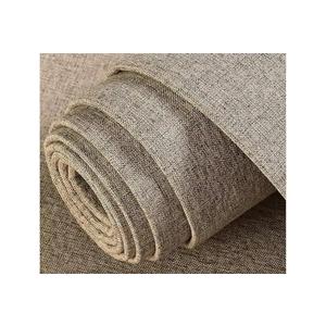 Linen Cloth Textured Wallpaper,Soundproof Paneling Cloth Wall Sticker,Peel and Stick Grasscloth Wallpaper,Waterproof Self-adhesive Wall Panels, Removable Wallpaper for Wall, Light coffee ,