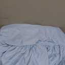 Light Blue Crib Bed Skirt, Perfect for Nursery Crib for Boys & Girls with a 14" Drop and Size 28"x 52"