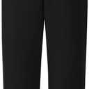 Boys Dress Pants for Kids Flat Front School Uniform Slacks Pants with Adjustable Waist (Size 3, Black)
