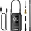 Tire Inflator Portable Air Compressor, 150PSI Portable Air Pump for Car, Bike, Motorcycle, Ball, Electric Tire Pump with Digital Pressure Gauge, LED Light, Rechargeable 4000 mAh