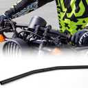 1 Pcs 7/8" 22mm Dirt Bike Handlebars Atv Motorcycle Handlebars for Motocross Atv Dirt Bike, Black (Flat Drag Bar)
