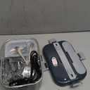 DUPASU Electric Lunch Box Food Warmer: 100W Heated Lunch Box for Adults, 1.8L Portable Fast Heating Lunchbox Food Heater for Car, Truck, Work, Travel, Lonchera Elctrica Porttil 12/24V/110-230V (Light grey+Charcoal grey)