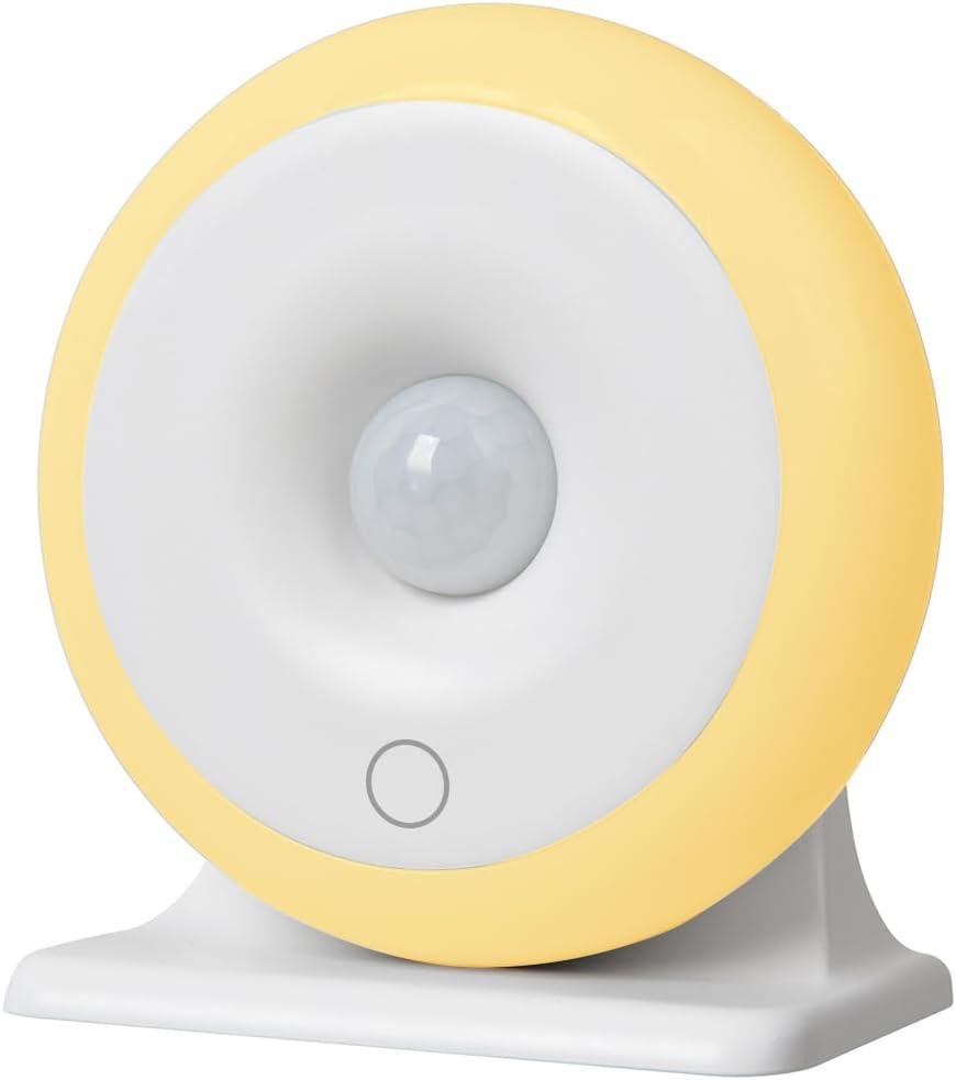 WADERA Motion Sensor Night Light, Rechargeable Motion-Activated Night Light | Warm Light, Cordless 2000mAh Battery Operated, Stick On Lights，Magnetic Portable LED with5 Adjustable Brightness Levels