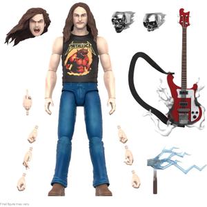 Super7 ULTIMATES! Cliff Burton (Superhero Poster) - 7" Action Figure with Accessories Heavy Metal Collectibles and Retro Toys