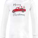 Hudson Baby unisex-baby Cotton Pajama Set (6-12 Months, Red Truck Bows)