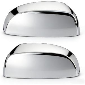 Chrome Side View Mirror Covers Caps Top Half Compatible with Chevrolet Silverado Tahoe Suburban Avalanche, GMC Sierra Yukon Cadillac Escalade 2007 2008 2009 2010 2011 2012 2013 2014