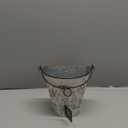 Galvanized Half Round Bucket Wall Planters, Rustic Hanging Decor, 6.75 Inches