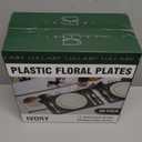 Lullaby 60PCS Ivory Scalloped Plastic Plates with Gold Rim, Disposable Elegant Plates Include 30pcs Dinner Plate 10.25", 30pcs Plastic Dessert Plate 7.5", Perfect for Wedding and Party