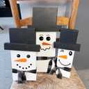 3 x Snowman Face Christmas Stencils for Painting on Wood Cookie Gingerbread Small Stencils for Ornaments Mini Xmas Stencil for Crafts Glass Decorations (60 Christmas 3inface)