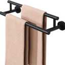 Alise Double Bath Towel Bars Towel Racks for Bathroom Lavatory,Wall Mount Towel Holder SUS304 Stainless Steel Towel Hanger Rail 16 Inch,GYT6902-400-B Matte Black