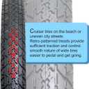 26x2.125 Cruiser Bike Tires: MOHEGIA 2-Pack 26 Inch Folding Tires with Pair Bike Tubes & Tire Levers Replacement Set for Beach Cruiser and Urban Commuting Bicycle