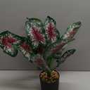 Artificial Potted Plants 15 Fake Plants Green Realistic Faux Plants for Home Office House Desk Shelf Living Room Bathroom Kitchen Greenery Decoration GC001 (Color 4)