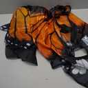 iROLEWIN Kids Toddler Butterfly-Wings-Costume for Girls Dress-Up Fairy-Wings Tutu Headband Christmas Birthday Gifts Toys 3+ (Orange Black)