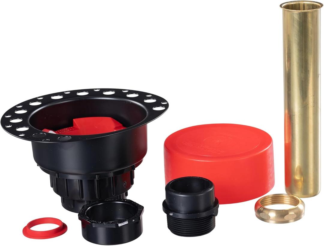 OS&B ITD35 ABS Island Tub Drain Rough-in for Freestanding Bathtub, Simplifies Installation, Water, Air, and Smoke Testable Tub Drain, Designed for 8"/10" Joist Space, Plumbing Supplies