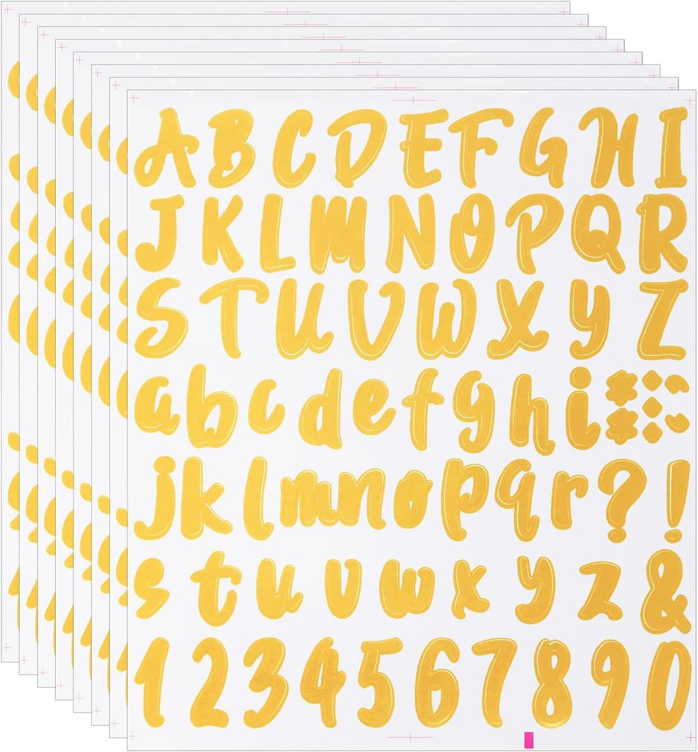 12 shits 2 Inch A-Z Flock Letters Transfer Letters for Graduation Cap Toppers