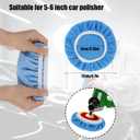 8Pcs Microfiber Car Polishing Pads Set, Professional Car Buffer Pads, Microfiber Waxer Bonnet Polishing Pad for Automobile Glass Cleaning, Polish, Detailing