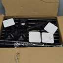 Room Divider No Drilling Curtain Rod Wall Divider for Room Separation, 4-10ft(H) 28-114inch(W) Adjustable, Heavy Duty Partition Space Separator Freestanding Tension Curtain Stand, Black