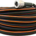 Flexon Flextreme Pro 5/8" x 100ft Performance Rubber Garden Hose Heavy-Duty, Kink-Resistant, All-Weather Flexibility, Industrial-Grade Couplings, Durable Outdoor Watering Hose for Lawn & Garden
