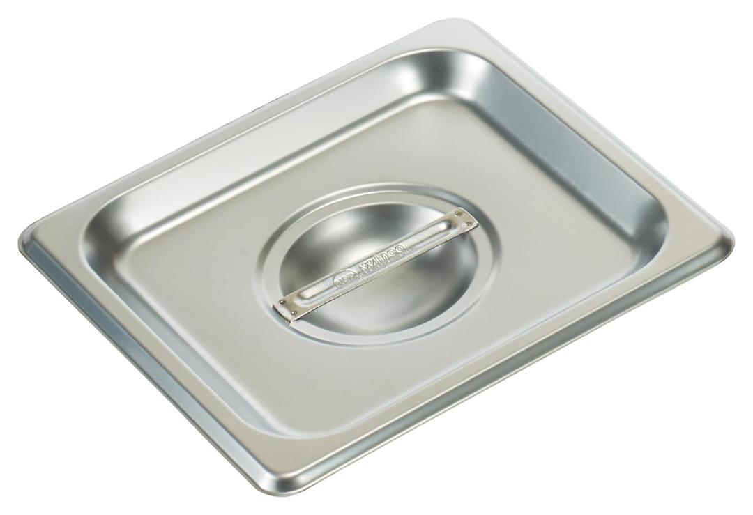 Winco SPSCS 44202 Size Solid Cover,Stainless Steel,Medium