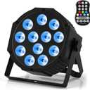 Rechargeable Par Lights, RGBW LED Uplights Battery Powered Stage Light, HOLDLAMP Par Can DJ Lights Sound Activated with Remote & DMX Control for Festival Party Event Wedding Bar (1 Packs)