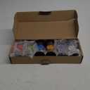 Sand Timer, Hourglass Sand Timers Colorful 1/3/5/10/15/30 Minutes Sandglass Timer with Protective Cover for Classroom Home Office Cooking (Pack of 6) Multicolor