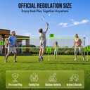 Badminton Set for Backyard, Outdoor Badminton Net with Anti-Sag Design, 4 Professional Badminton Rackets, 4 Shuttlecocks and Carry Bag for Lawn or Beach