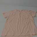 Hanes Essentials, Cotton Crewneck Tee, Classic Fit T-Shirt for Women L peach