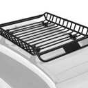 63X43 Inch Car Roof Rack Basket, Rooftop Cargo Carrier, 300LBS Heavy Duty Steel Roof Cargo Carrier with Extension, Universal Roof Rack Carrier Basket for SUV, Truck, Pick Up