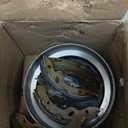 EZGO Brake Drum Kit for TXT 1996-Up Electric Vehicles，Golf Cart Brake Hub Drum Repair Kit Includes EZGO TXT Brake Drum/Hubs&Brake Shoes&Brake Spring Kit, OEM Replace#19186G1, 70794G01, 70795G01