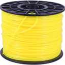 Weed Eater String .095 5LB Cross Trimmer Line Yellow | Commercial cutting string line for grass & weeds, for Echo stihl weed eater sting etc