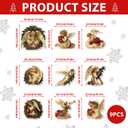 Christmas Angel Tree Topper 9Pcs Vintage Retro Ornament Tree Decorations for Xmas Tree Top Decoration Indoor Outdoor Home Decor Holiday Party